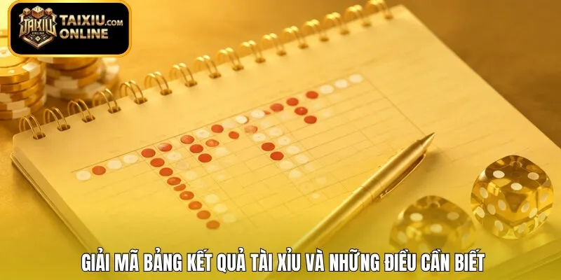 Giải mã bảng kết quả Tài Xỉu và những điều cần biết